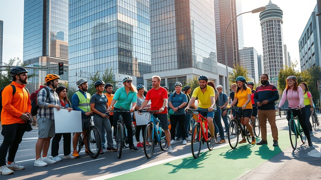 advocate for cycling infrastructure