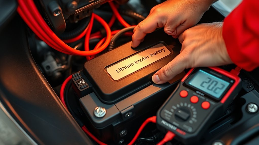 battery voltage and connections