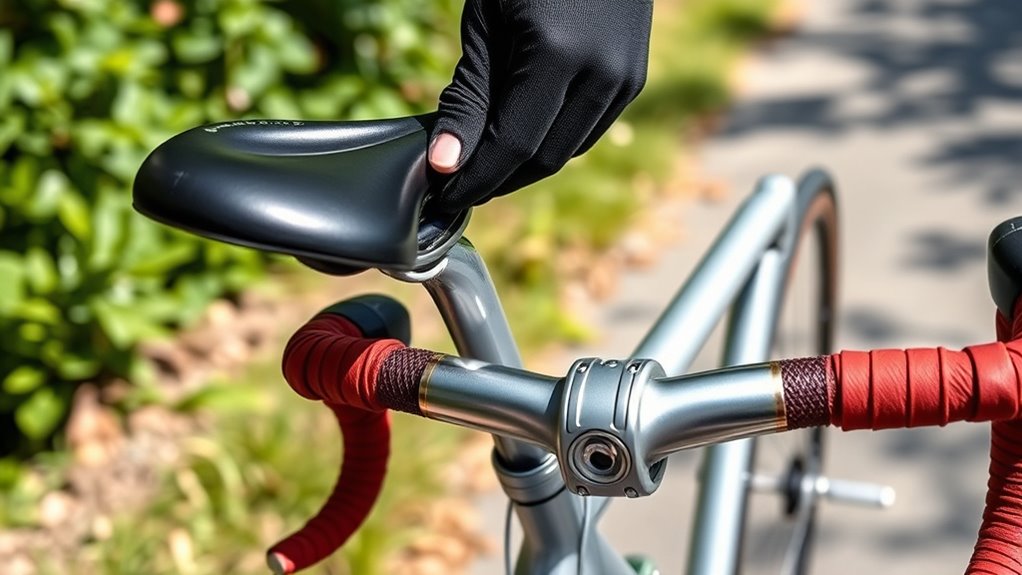 bike saddle and handlebar adjustment