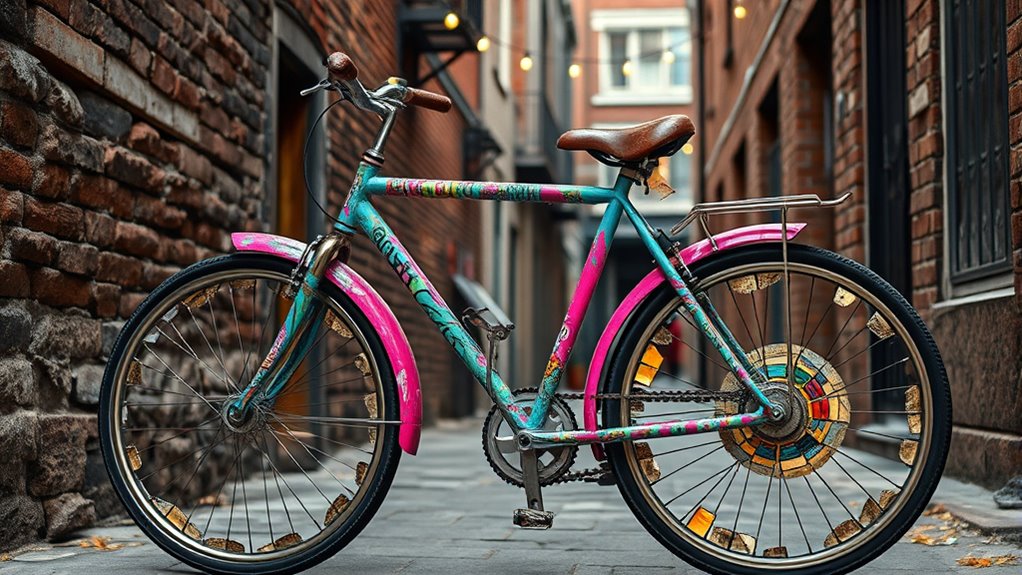 bike transformation into art