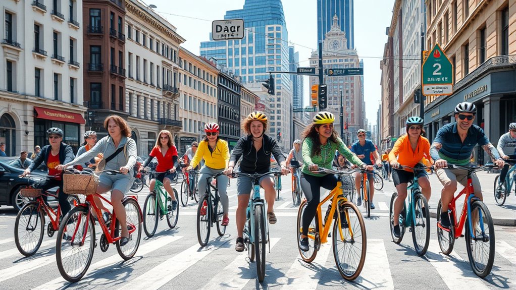 builds cycling infrastructure and policies