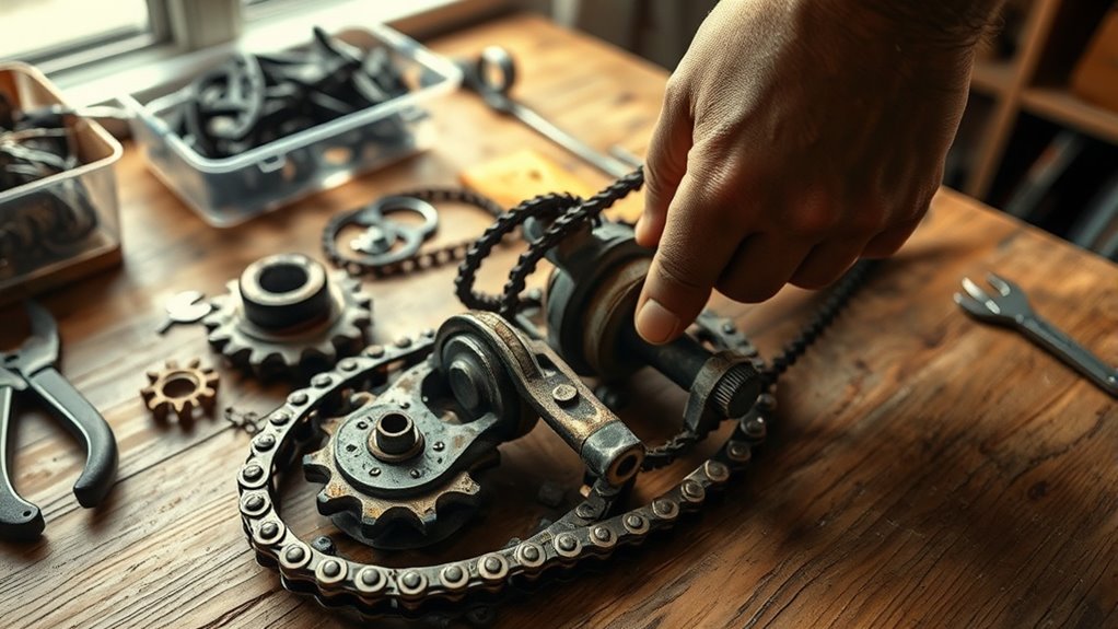 careful bike component disassembly