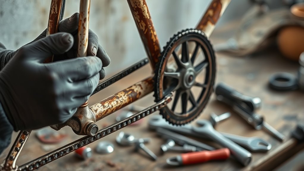 carefully reassemble bike components