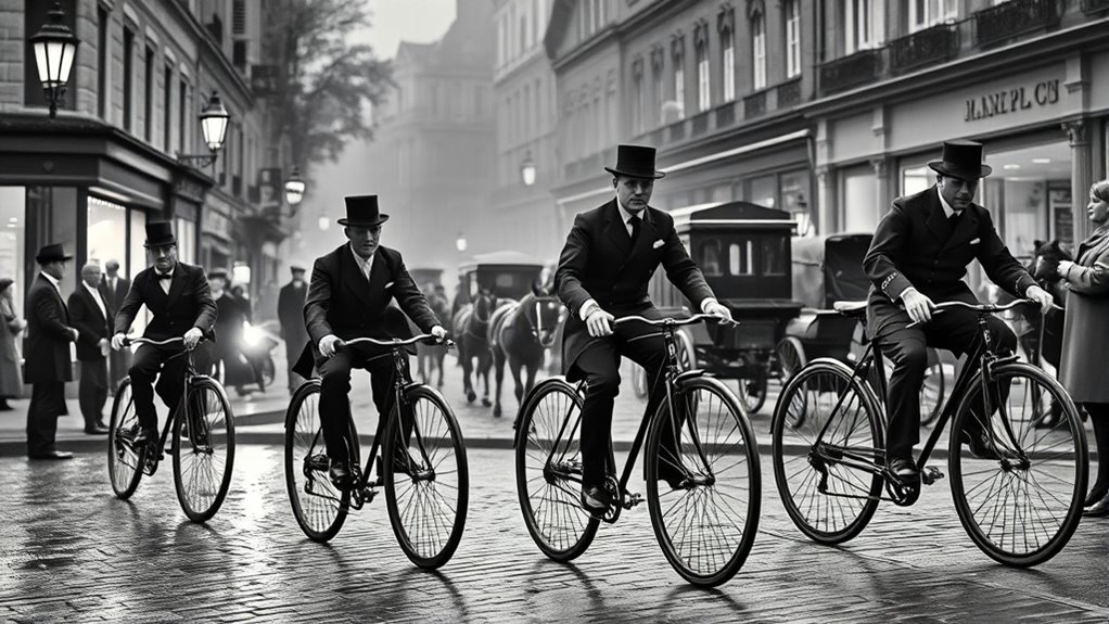 chain driven safety bicycles
