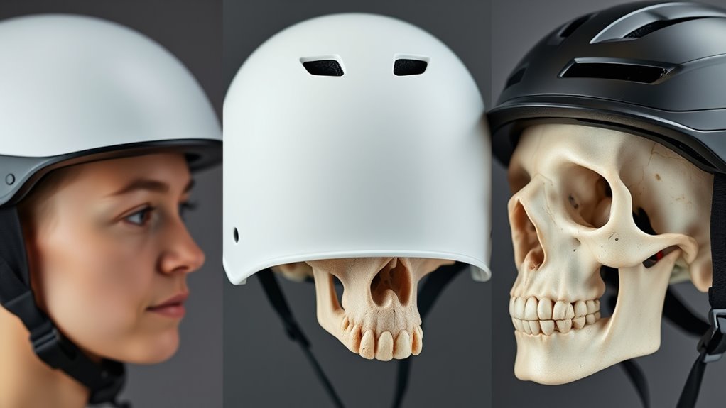 choose helmet matching head shape