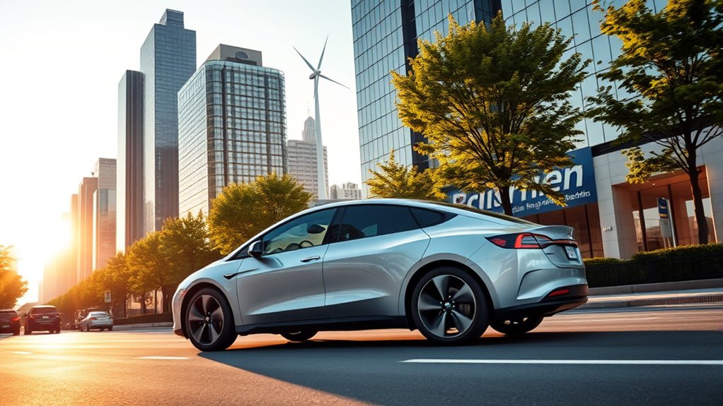 clean energy powers electric vehicles