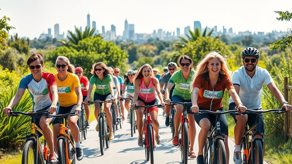 community bonding through cycling