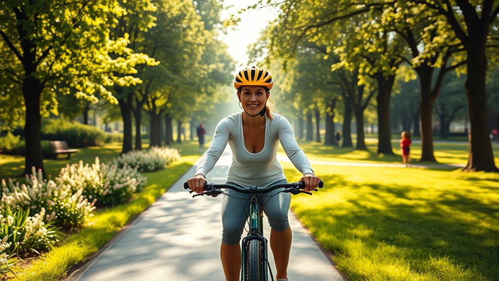 consistent cycling boosts well being