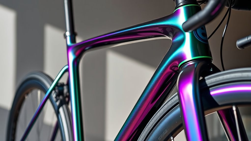 customizable reflective color shifting finishes