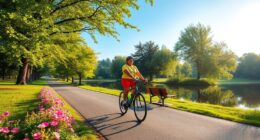 cycle daily for mental health