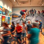 cycling art exhibitions celebration