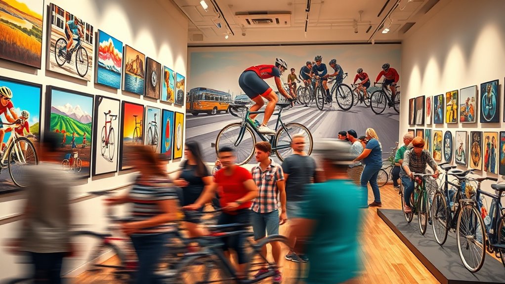 cycling art exhibitions celebration