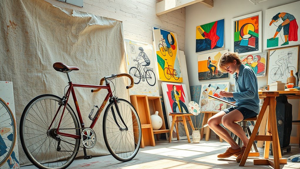 cycling as artistic inspiration