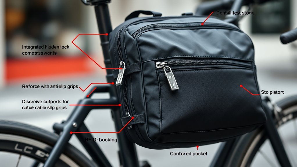 cycling bag security features