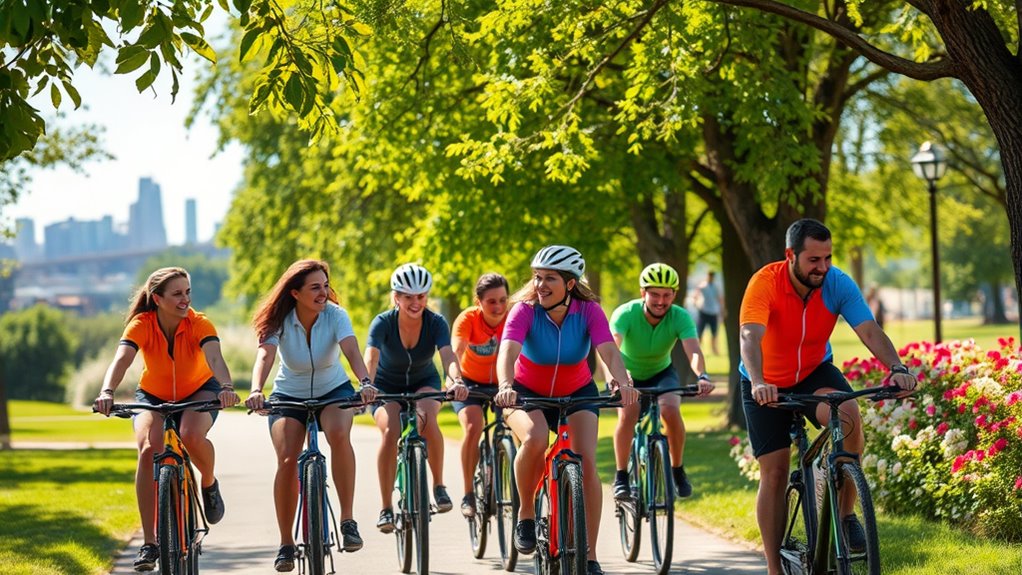 cycling boosts social and mental health