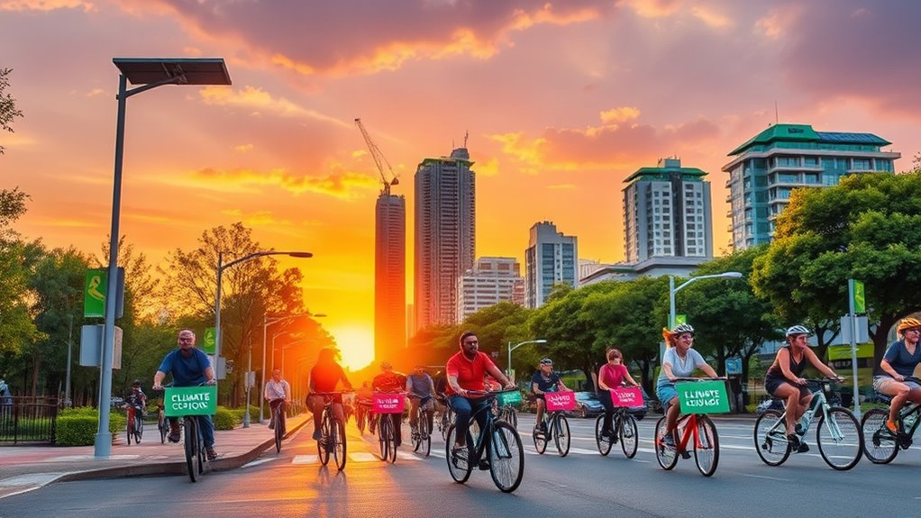 cycling combats climate change