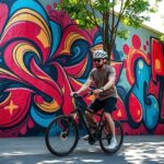 cycling inspired artistic creations