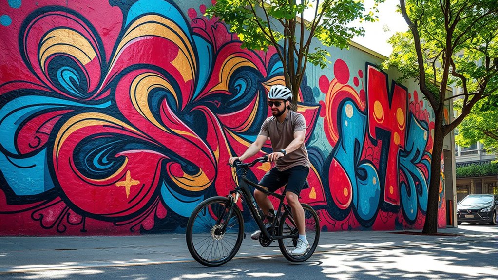 cycling inspired artistic creations