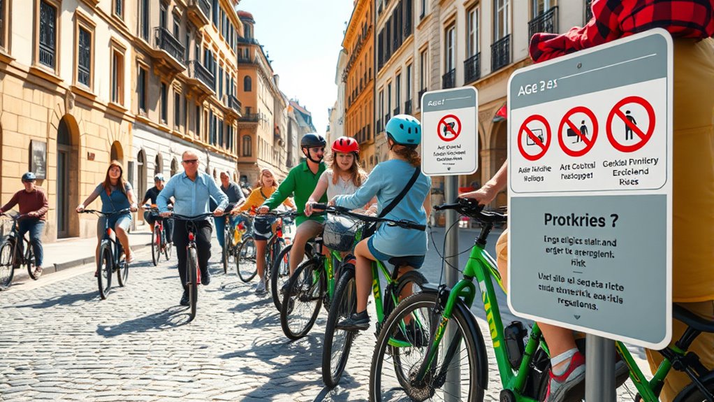 european e bike age laws