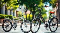 folding versus traditional bikes