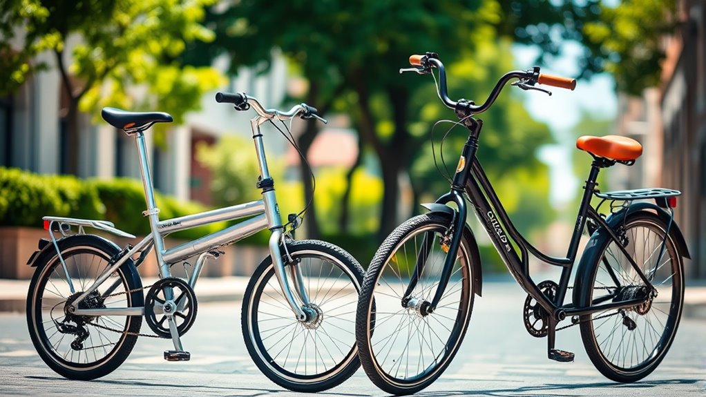 folding versus traditional bikes