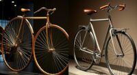 historical bicycle design development