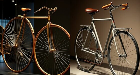 historical bicycle design development