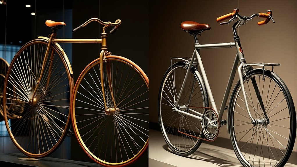 historical bicycle design development
