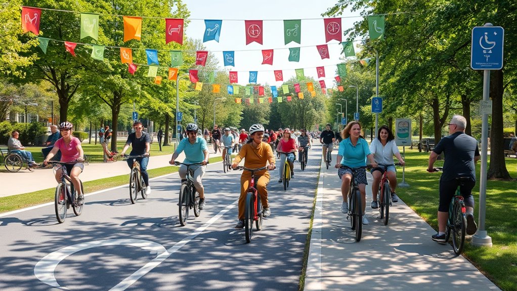 inclusive cycling infrastructure and access