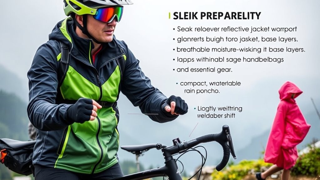 layered weather resistant clothing