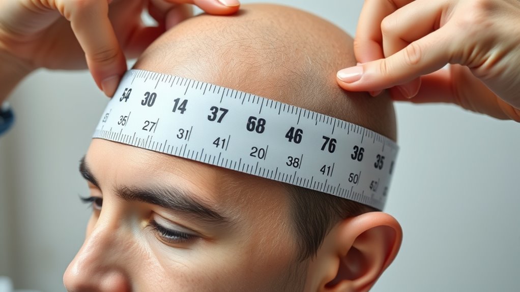 measure head for helmet