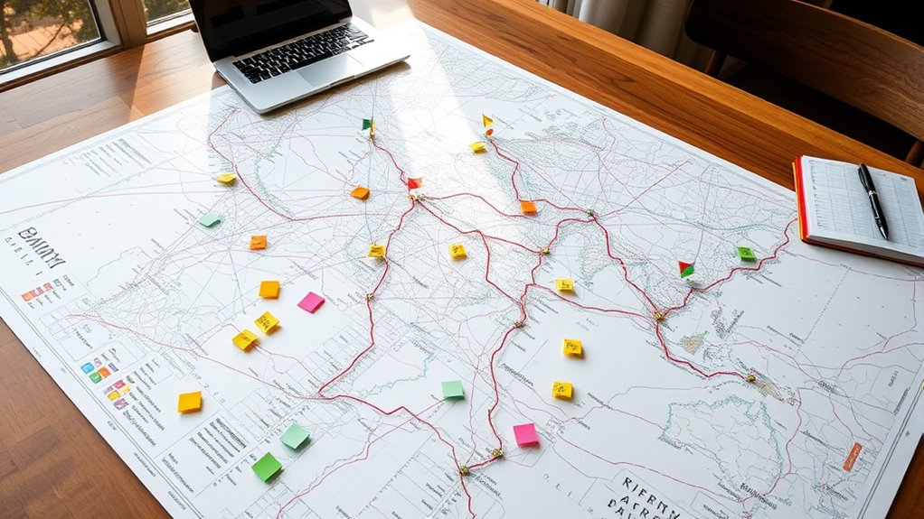 organize destinations for trips