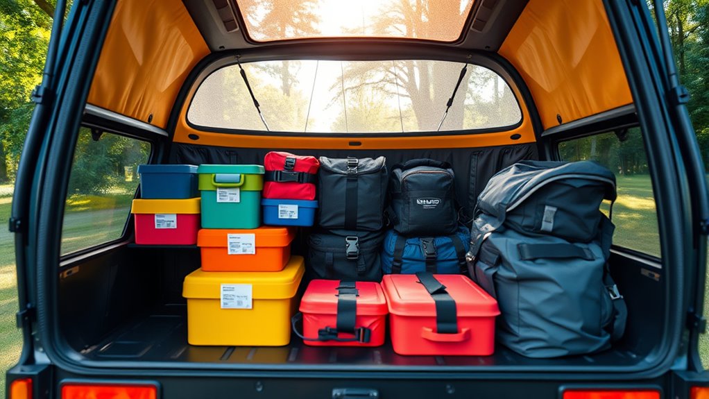 organize gear into zones