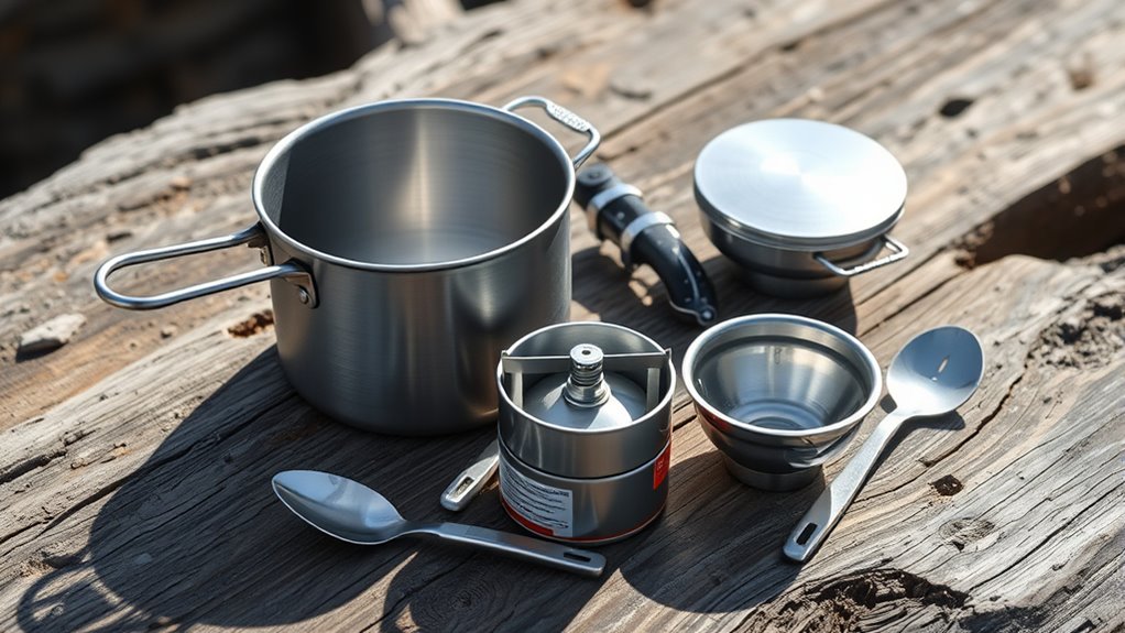 organized efficient trail cooking