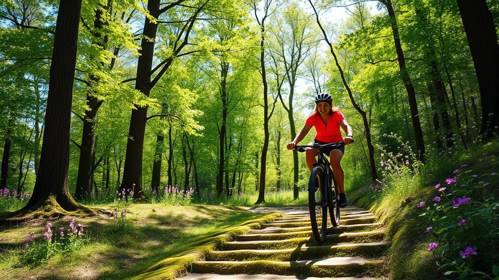 outdoor cycling builds confidence