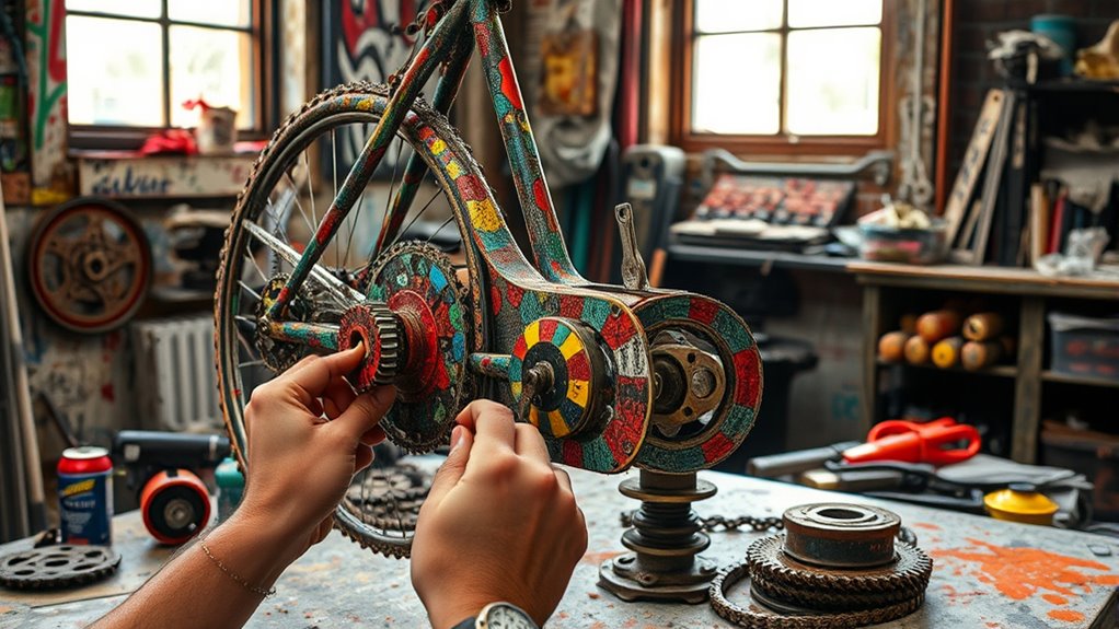 prepare bike parts thoroughly