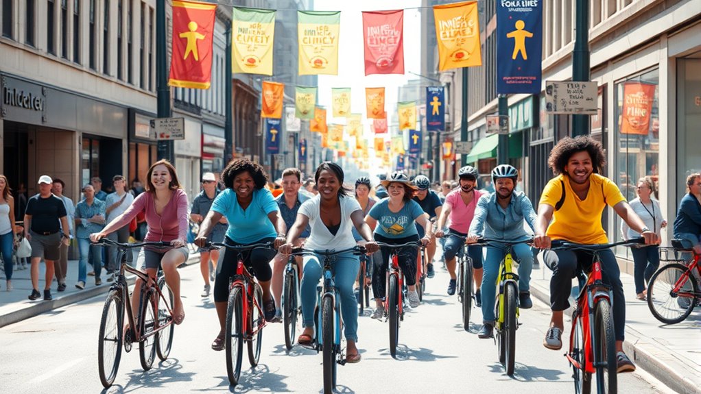 promote cycling community awareness