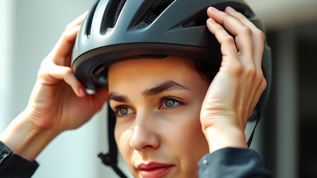 proper helmet fit and positioning