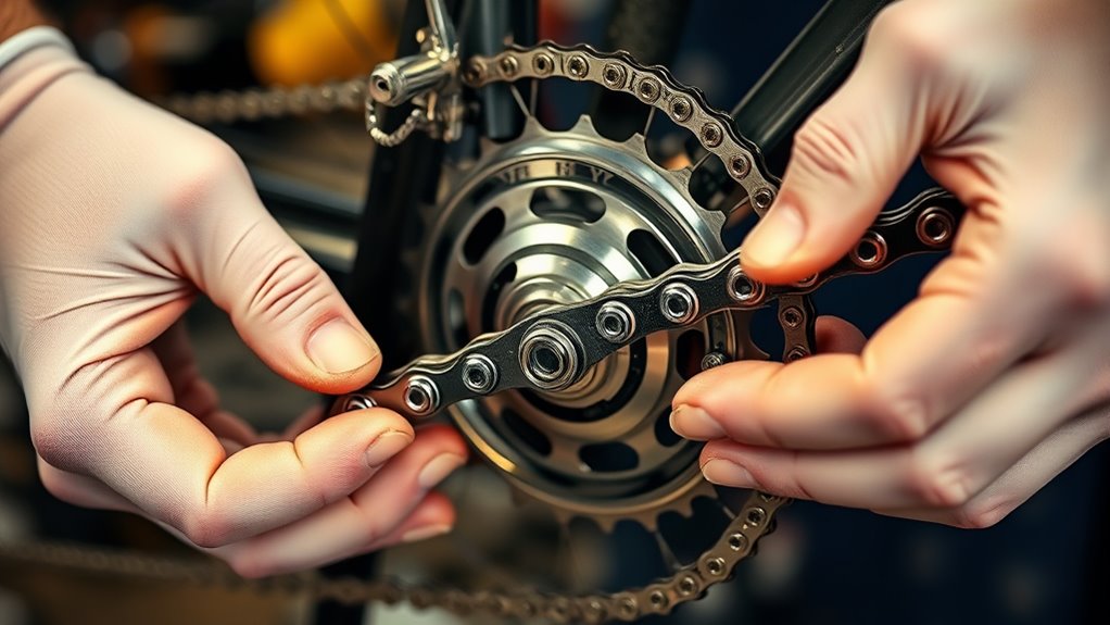 properly engage chain links
