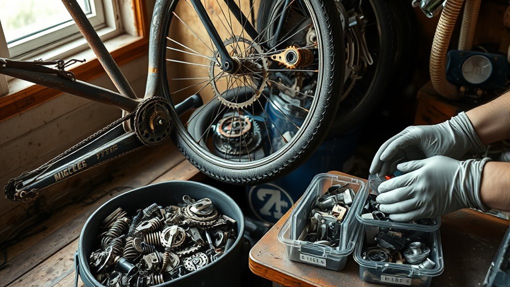 recycle bike parts properly