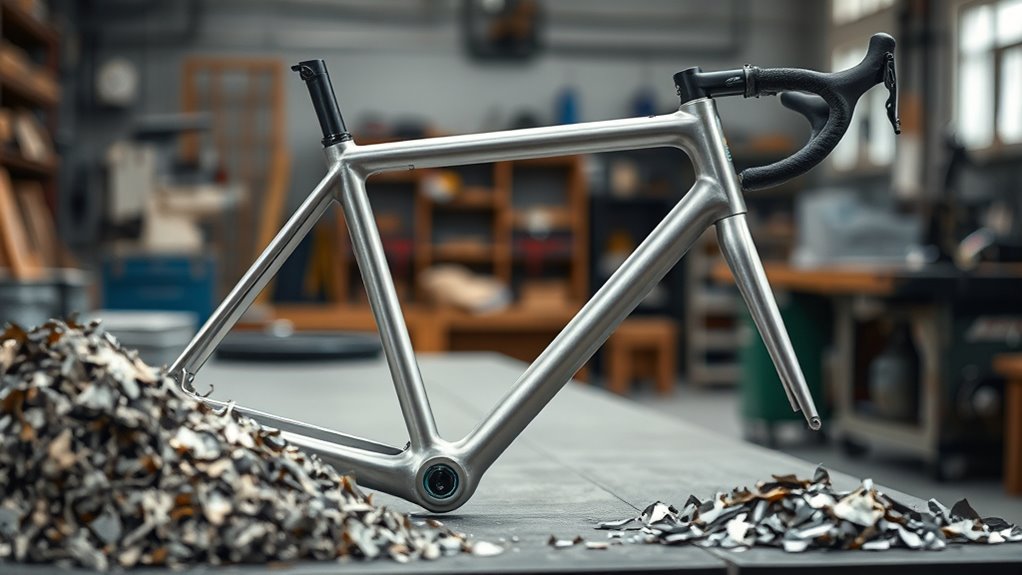 recycled aluminium enhances bike durability