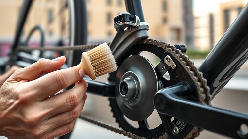 regular chain cleaning and lubrication