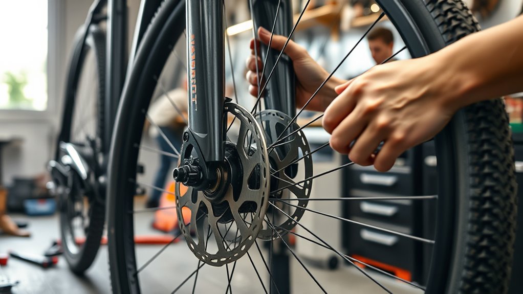 remove wheel and brake