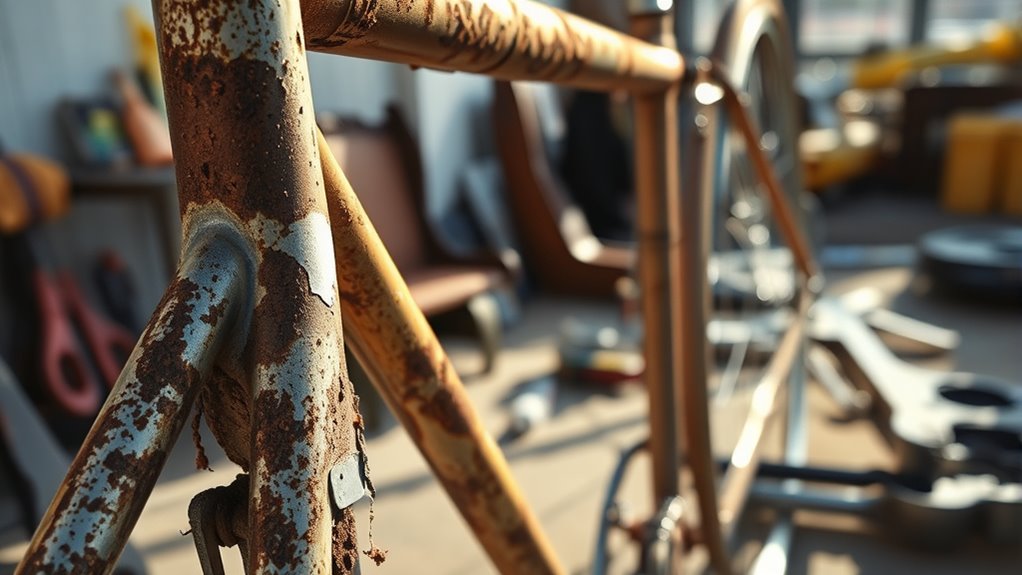 restoring vintage rusted steel
