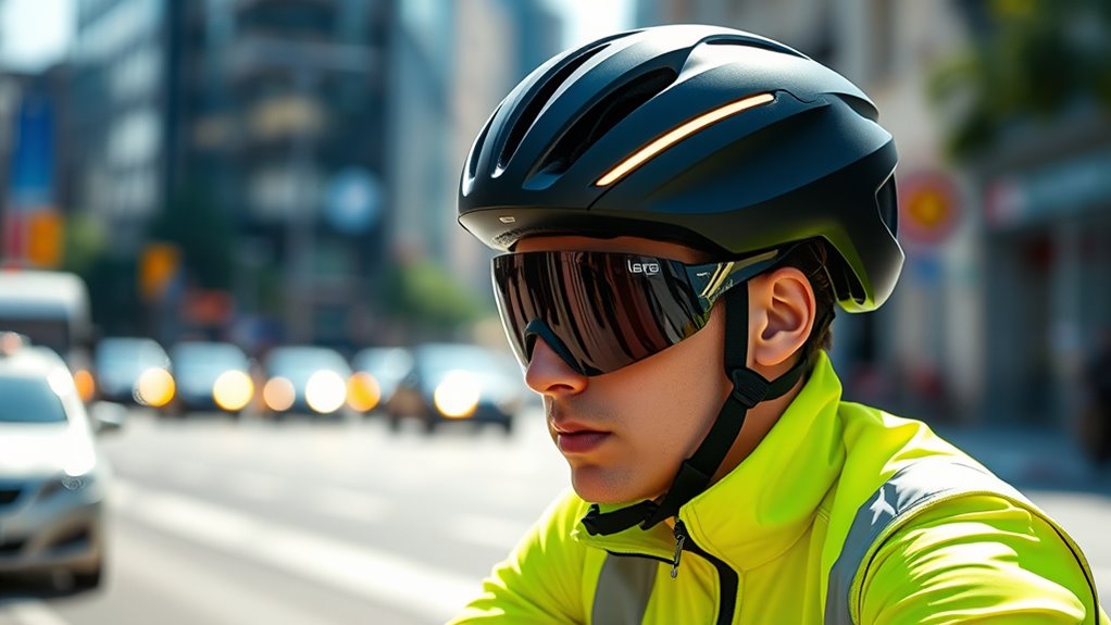 safe cycling headgear visibility