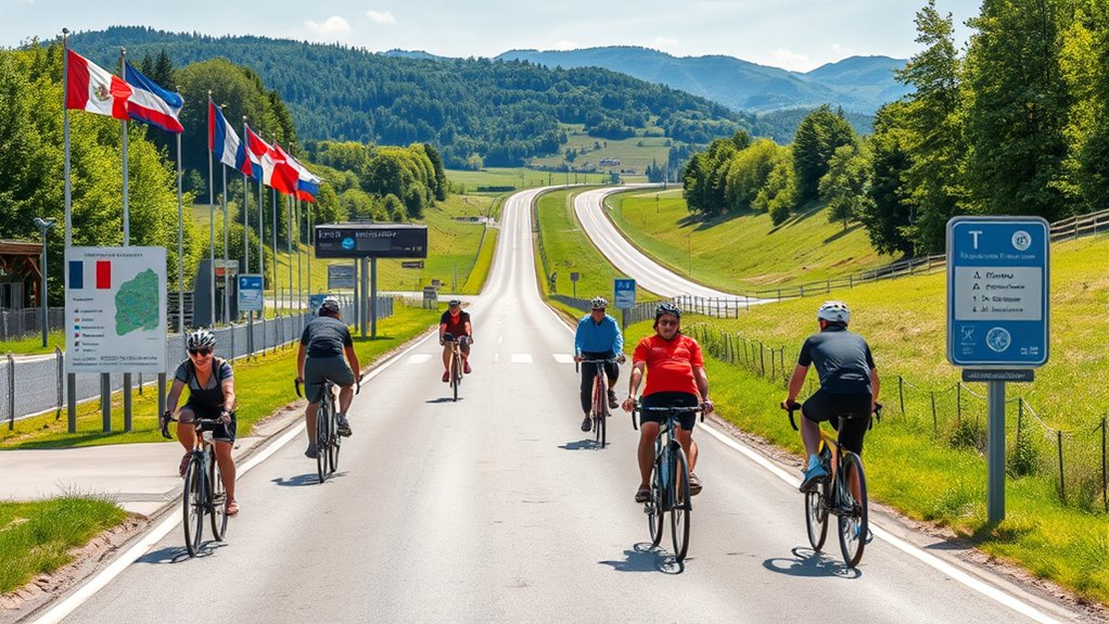 seamless cross border cycling networks