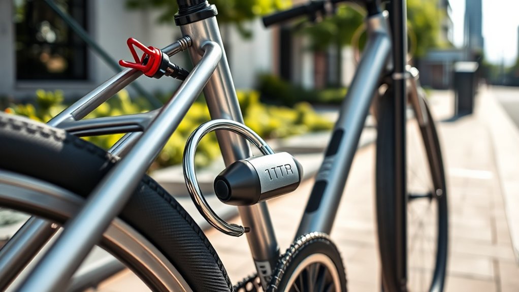 secure bike with stand