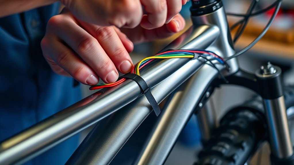 secure wiring with zip ties