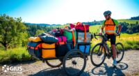 securely pack bike trailer gear
