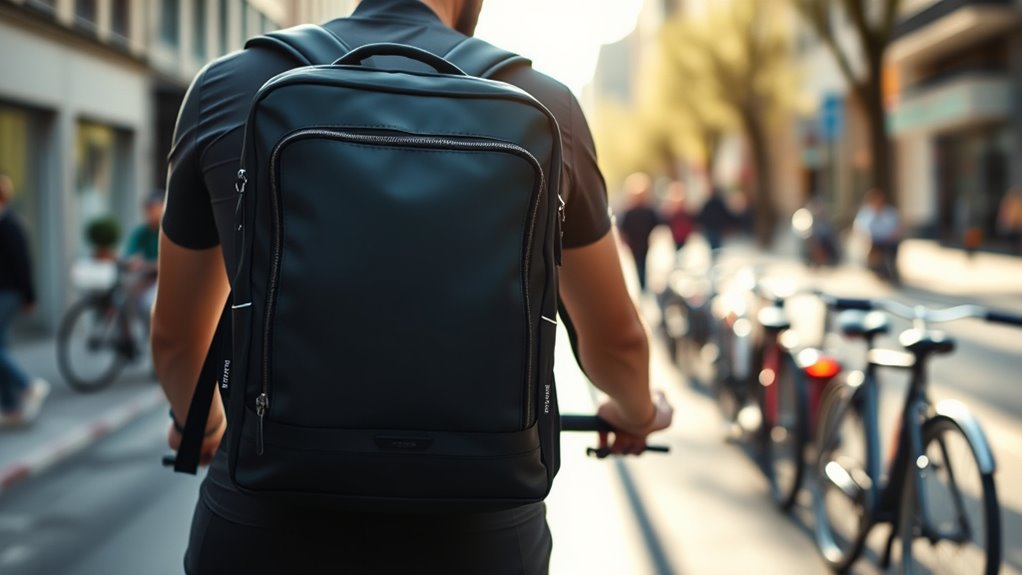 slim cycling commuter backpacks